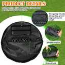 VioraWhite Portable Lacrosse Crease,Regulation Size Portable Lacrosse Goal, Weather Crease with Weights, Stakes and Carry Bag