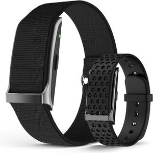 Smart Bracelet, Wearable Activity & Fitness Tracker Band, 24H Sleep Tracker, All-Day Continuous Heart Rate Blood Pressure Stress HRV Monitor, 120+ Sport Modes Smart Wristband with Free APP 2 Bands (Black)