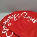 36 Inch Christmas Tree Skirt Red Small Plush Xmas Tree Mat with Merry Christmas Patterns Soft Thick Holiday Decor for Home Party