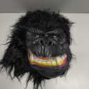 MOKRY PARTY Gorilla Mask Hairy Latex Animal Mask Monkey Head Mask Halloween Carnival Costume Mask