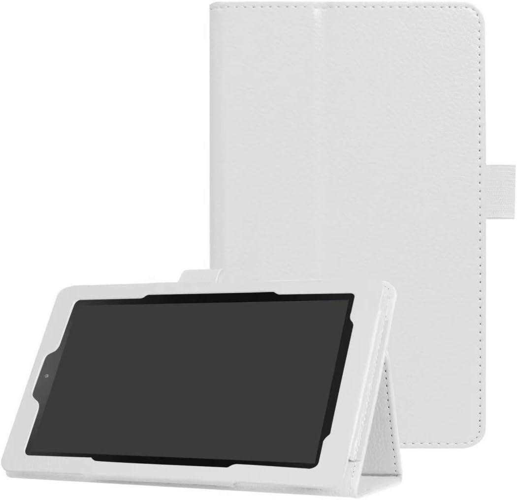 for Amazon Kindle All New Fire 7 SR043KL 7th/9th Generation Smart Cover,Ultra Slim Folio Stand Leather Case Cover with Auto Sleep/Wake Up for Kindle Fire HD7 7" (2017/2019 Release) (Li-White)