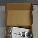 FURNIWARE 10 Pieces Soft Closing Cabinet Hinges, 1/2 inch Overlay Cabinet Hardware Hinges Nickel Plated- 105 Degree