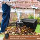 Touri Lawn and Leaf Trash Bag Holder No Assembly Required Holds 30-42 Gallon Bags Easy Open Easy Filling