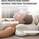 Cloud Pillow, Ergonomic Memory Foam Cervical Neck Support Pillow with Breathable Pillowcase, Adjustable Dual-Height Design for Side Back Stomach Sleepers (White)