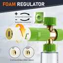 REALYOU Foam Cannon Dual-Connector Accessory, Pressure Washer Double Tip Attachment, Pressure Washer Accessories with 1/4" Quick Connect for Car Wash, 2 Adjustable Foam Cannon Pro