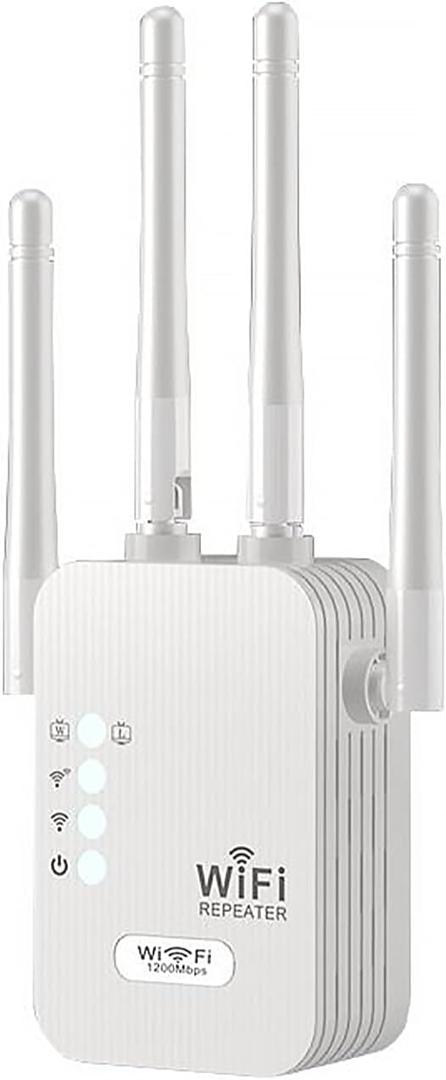 WiFi Extender Fastest WiFi Booster 5G & 2.4G, 1200M WiFi Repeater, Signal Booster Voltage (110-240V), 5GHz Speed, WiFi Range Extender with Ethernet Best WiFi Routers for Home, Offices, Colleges