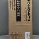 SONGMICS Shoe Rack Bench, 3-Tier Bamboo Shoe Storage Organizer, Entryway Bench, Holds Up to 286 lb, 11.3 x 27.6 x 17.8 Inches, for Entryway Bathroom Bedroom, Ink Black ULBS04H