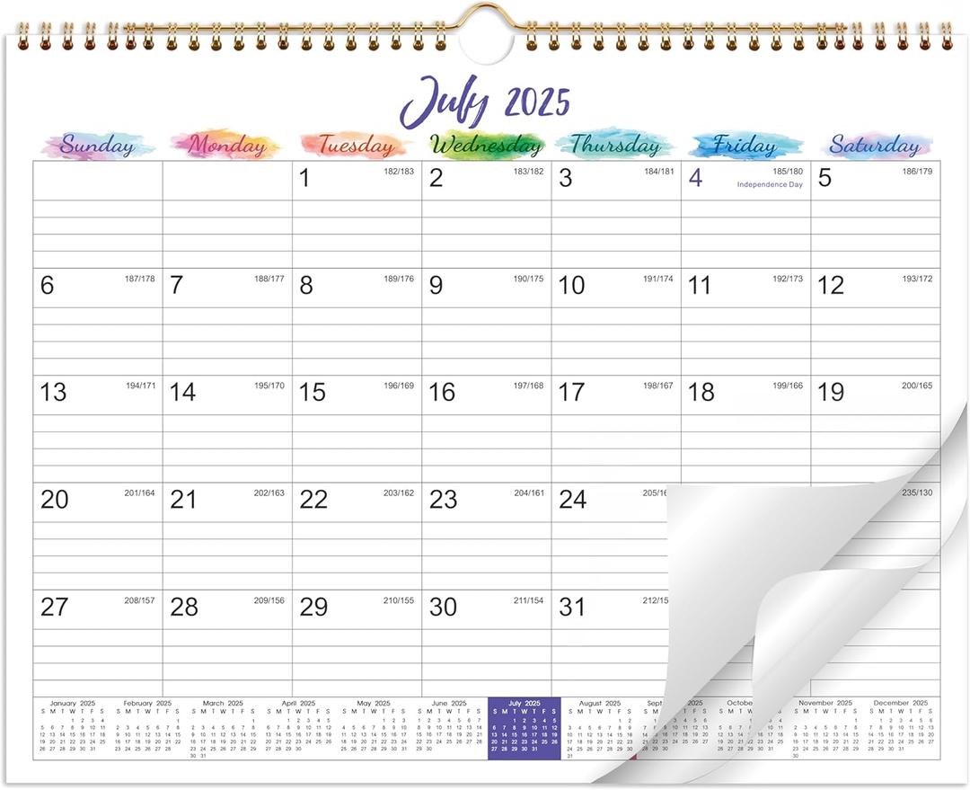 2025-2026 Wall Calendar - 18 Months Calendar from Liberia 