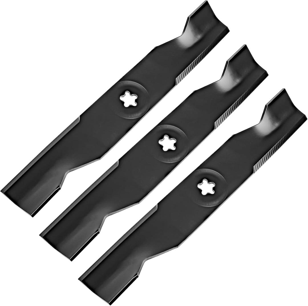 Replacement 173920 High Lift Mower Blades, Compatible with 48" Cut Craftsman Hu sqvarna Pou LAN GTH YTH 2148 2448 Lawn Mower, Replace for 180054 532180054 532173920 PP24005, 3 PACK