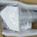 4 Inch Dryer Vent Cover Outside Hooded Wall Vent with Screen and Damper, Exhaust Vent Wall Mount Exterior Wall Vents Cover Cap for Dryer Ventilation&Outdoor Air Exhaust,Galvanized Steel,White