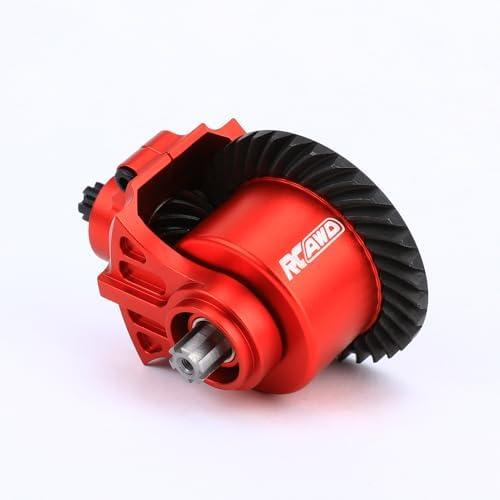 RCAWD 30K Oil, 20% Faster, 40CrMo Gear, Front Rear Diff Set 34T 13T, Enlarged Spiral Teeth for Big Rock, Granite, Senton, Vorteks, Typhon, Infraction, Vendetta 3S & Kraton Outcast Mojave 4S