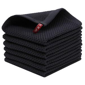 Premium Cotton Towel Gray 6 Pack Size 12x12 in