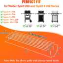 Hisencn Stainless Steel Warming Rack for Weber Spirit 200 & Spirit II Series with Front Control Knob, Fits Spirit E210 S210 E220 S220 Gas Grills, Compatible with Weber 69866 67026
