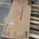 Yaheetech Full Bed Frame Upholstered Platform Bed with Fabric Headboard, Wing Edge Design/Non-Slip and Noise-Free/Wooden Slats Support/No Box Spring Needed/Easy Assembly, Ivory Full Bed