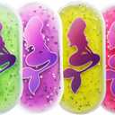 3 x Boo Boo Ice Pack for Kids, Small Ice Pack for Injuries Cold Compress Gel Pack Cold Therapy for Scrape Knee, Bump Head, Hurt Elbow, Hit Thumb (4 Count (Mermaid))