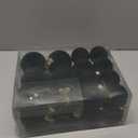 36 Pcs Black Velvet Christmas Balls Bulk - 2.36", 2.76", 3.15" Flocked Christmas Tree Ball Ornaments Hanging Decoration for Xmas Tree, Wreath, Home or Party Decorations