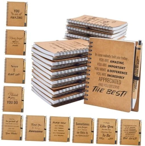20 Pcs Employee Appreciation Gifts Bulk - Sets of Inspirational Spiral 10