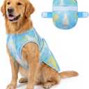 KYEESE Dog Cooling Vest Evaporative Dog Cooler Jacket for Summer Outdoor | Instant Cooling, Reflective for Visibility, Harness Hole for Walk, Adjustable Hook & Loop Closure, Sun Protection, Breathable