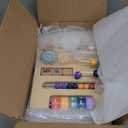 Wooden Baby Walker for 12 Months, Montessori Walker Push Toy for Toddlers Learning to Walk, Push Walker Baby Activity Center for Boys and Girls