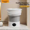 Portable washing machine, foldable mini washing machine, suitable for baby clothes, underwear, and socks