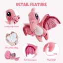 TCBunny Baby Dinosaur 14" Stuffed Animal Plush Toy, Kid's Gifts for Boys, Girls, Birthday, Valentine, Christmas (Pterosauria - Pink)