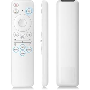 Rechargeable Voice Remote for Samsung-TV-Remote-Control-Replacement Compatible with Samsung Smart Solar Frame QLED Curved Crystal UHD OLED TVs