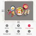 Silicone Mat for Countertop, Desk Saver Pad, Extra Large Silicone Mat for Kitchen Counter, Stain Resistant Placemat, Multipurpose and Thick, 35.4"L x 23.6"W