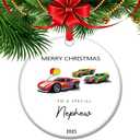 Nephew Christmas Ornament 2025 - Holiday Keepsake - Nephew Gift from Uncle/Auntie (C13)