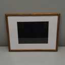 ArtXO 8x10 Inch Ornate Photo Frame - Gold Leaf Texture with Embossed Floral Motif, Matte Black Velvet Mat, Elegant Home Decor Accent56