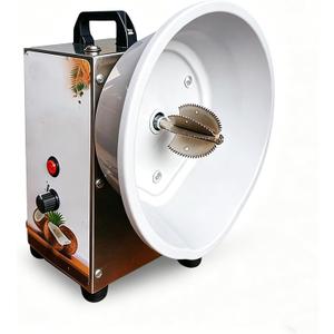 Electric Coconut Grater Machine with Adjustable Speed Control Stainless Steel Scraper 150W Coconut Meat Removal Tool with Dust Cover and Anti-Slip Base for Milk Flakes