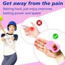 2 Pack Batter's Baseball Thumb Guard for Pro Batters, Hitter Training Aid, Thumb Guard Baseball & Softball Baseball Batting Grip Baseball Accessories Baseball Training Equipment Reduce Bat Sting-Black