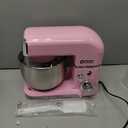 Kitchen in the box Stand Mixer,3.2Qt Small Electric Food Mixer,6 Speeds Portable Lightweight Kitchen Mixer for Daily Use with Egg Whisk,Dough Hook,Flat Beater (Pink)