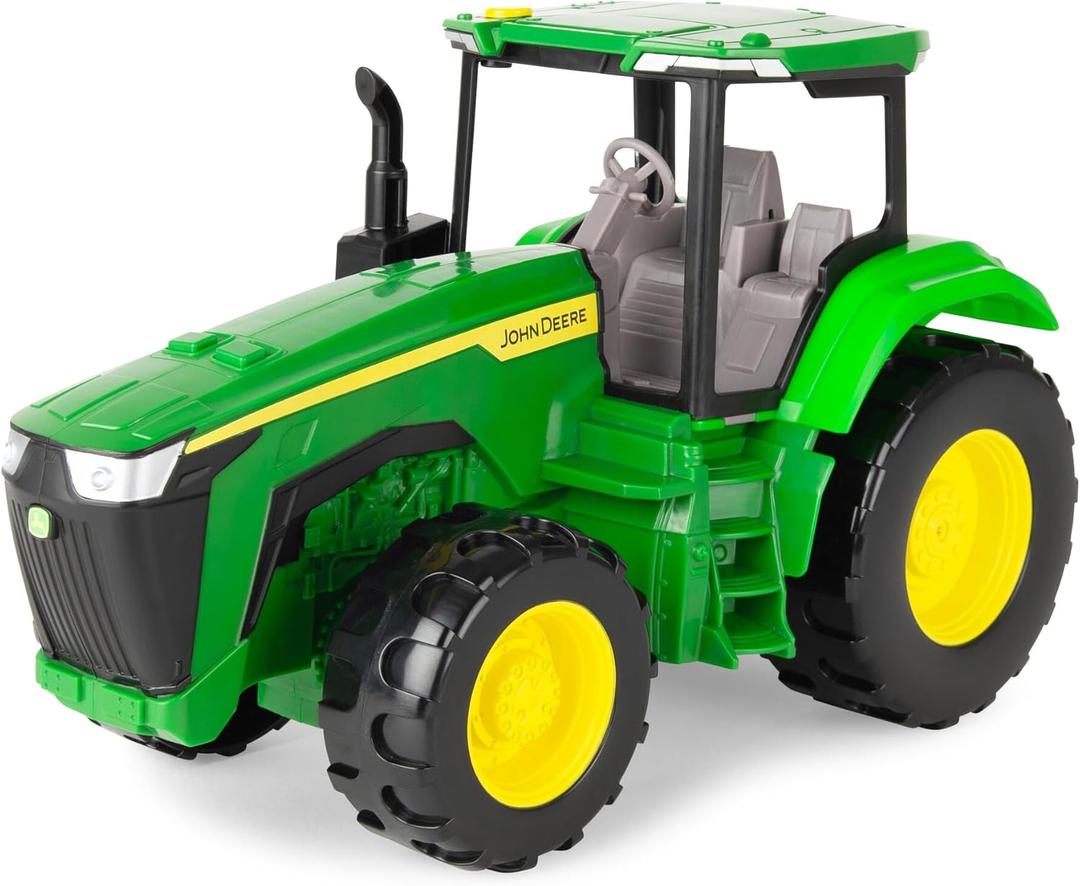 TOMY John Deere Lights & Sounds Tractor Toy - Free-Rolling Wheels and Realistic Electronic Lights and Engine Sounds - Indoor or Outdoor Play - Kids Summer Toys - Ages 3+