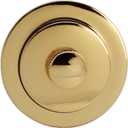 Westbrass 597244-01 White 1-1/2" Tubular Pull & Drain Bath Waste Drain Kit with 2-Hole Overflow Faceplate, Polished Brass