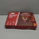 Christmas Decorations Lights Outdoor, 2.8ft LED Christmas Parachute Light with Santa Claus, 8 Modes & Timer Battery Operated Hanging Xmas Lights for Roof Eave Balcony Home Garden Decor (Multicolor)