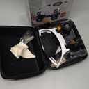 JARLINK Magnifying Glasses with LED Light, Hands Free Magnifier with 14 Interchangeable Lenses 3X 4X 5X 6X 7X 10X 15X, Magnifying Glasses for Close Work, Crafts, Jewelry, Sewing, Electronics Repair