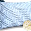 Love Attitude Bed Pillow Queen Size 1 Pack, Shredded Memory Foam Pillow AdjustableCooling Pillow Soft and Supportive for Side Back Stomach Sleepers