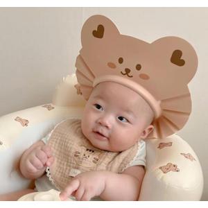 Generic Bear-Shaped Shower Cap for baby (Yellow)