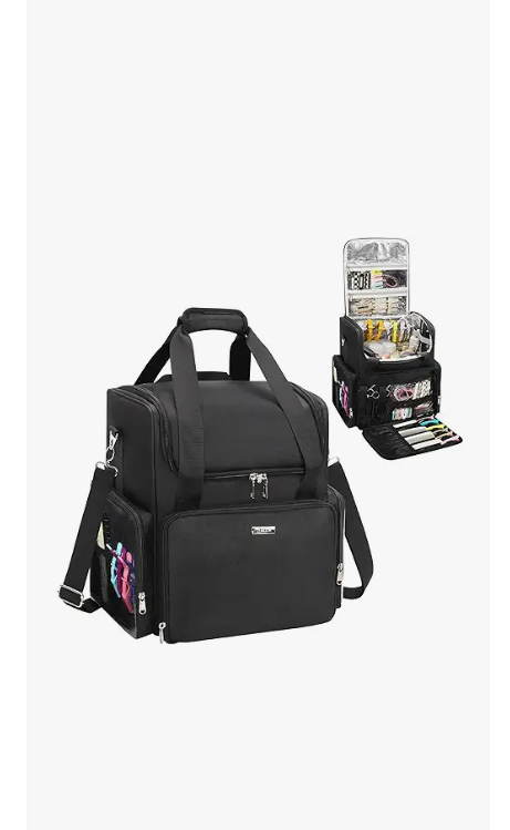 Hairstylist Traveling Bag, Large Capacity Barber Travel Backpack, Hairdresser Bag with Adjustable Dividers, Hair Tools Travel Case, Professional Cosmetology Bags for Supplies, Hair Stylist Must Haves