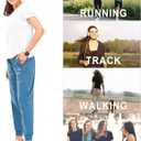 NORTHYARD Women's Running Athletic Pants Track Lightweight Joggers Workout Jogging Casual Sweatpants with Zipper Pockets (Blue, S)