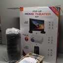 iLive Pop-Up Home Movie Theater Kit with Inflatable Screen, Projector and Party Speaker