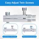 2 x Premium Easy-Out Stripped Screw Extractor Set High-Quality Carbon Steel Tool Set, Suitable for 1/2" to 1" Damaged Screws, Broken Water Pipes and Bolts, an All-in-One Removal Tool Set