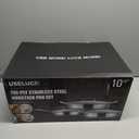 COOKER KING Stainless Steel Cookware Set, Pots and Pans Set Non Stick, Hybrid Ceramic Cookware, Frying Pans, Saucepans & Stock Pot with Glass Lid, Non-Toxic, Oven Safe, Induction Compatible