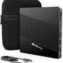 External 4k Blu Ray Drive for Pc,Portable 4k UHD Blu Ray Player,SD/TF Port with Carry Case, US8 3.0 HD Blu-Ray Player,DVD+/-RW External Optical Drive for MacBook Pro Windows Laptop