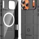 Rugged Shield Compatible with MagSafe Case for iPhone 17 Pro Max (6.9"), 8ft Military Drop Proof, Wear Resistant Tactical Cover, Dark Black