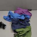 BOGI 4 Pack(8 pcs) Microfiber Travel Sports Towel-Quick Dry Towel, Soft Lightweight Microfiber Camping Towel Absorbent Compact Travel Towel for Camping Gym Beach Bath Yoga Swimming Backpacking-X Large (4 Pack-nblue+blue+agreen+purple)