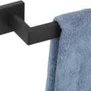 KOKOSIRI 32-Inch Single Towel Bar, Bathroom Kitchen Towel Holder, Wall Mounted SUS304 Stainless Steel Towel Rack, Matte Black, B4003BK-L32