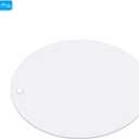 PATIKIL Acrylic Circle Blanks 3 Inch, 30 Pack Round Clear Disc Ornaments with Hole for DIY Keychain Project Crafting, White