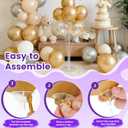 JOYYPOP 4 Sets Balloon Stand Kit For Table, Balloon Sticks with Base Birthday Graduation Party Decorations Wedding