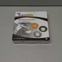 8 Inch Steel Wire Rotary Weed Brush Cutter Trimmer Head for Weed Cutter Eater, Unbreakable Wired Trimmer Blade, Weed Trimmer Eater Head with Adapter Kits for Moss Grass Rust Removal